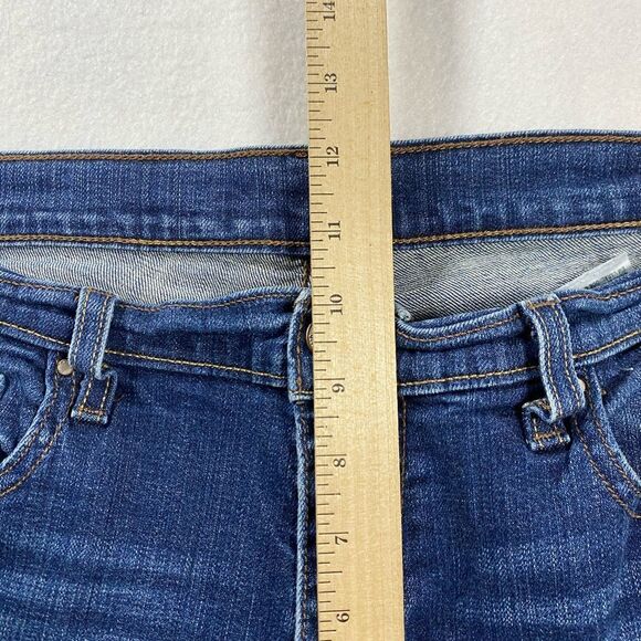 Levi's 505 Straight Leg Stretch Denim Jeans Women's Size W31 x L30 Medium Wash - Picture 11 of 11